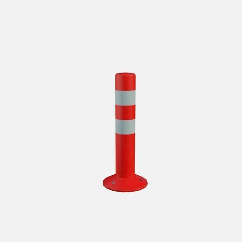 Road pole 45 cm Low-poly 3D model 4