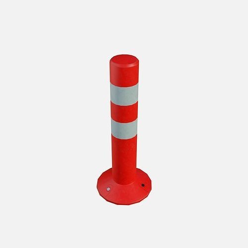 Road pole 45 cm Low-poly 3D model 2