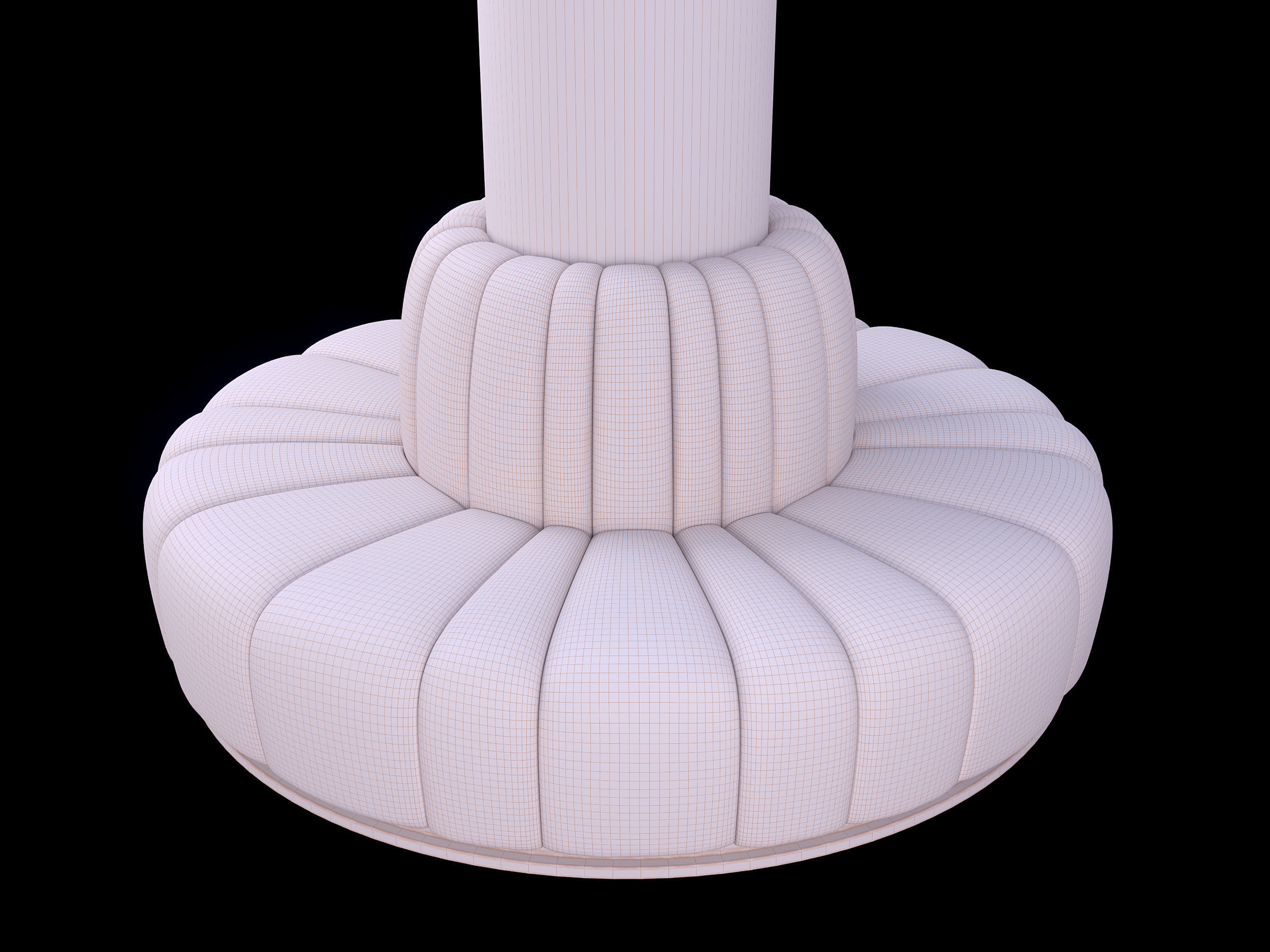 Round Column Sofa Set Serie part8 3D model_9