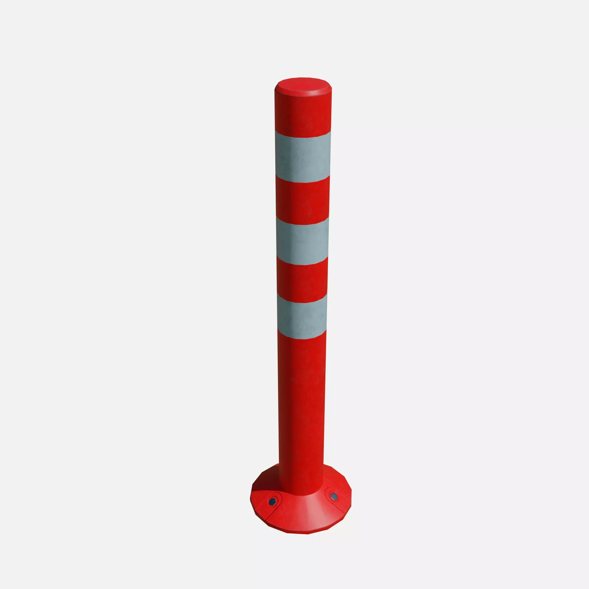 Road pole 75 cm Low-poly 3D model_0
