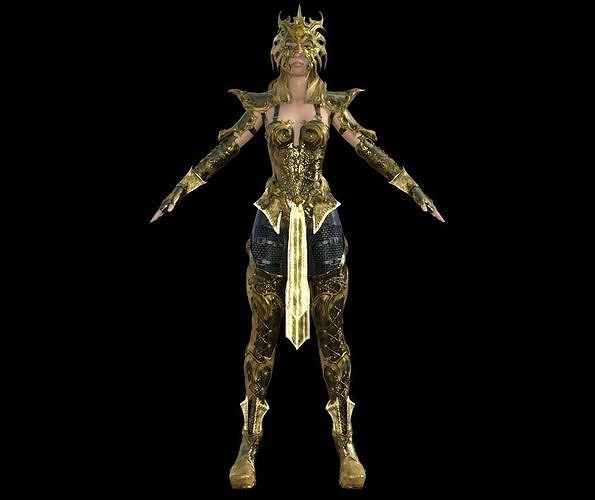 FemaleKnightWarrior 3D model