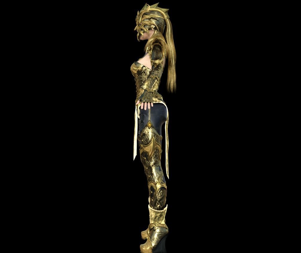 FemaleKnightWarrior 3D model_1