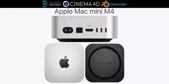 Apple Mac mini M4 3D model