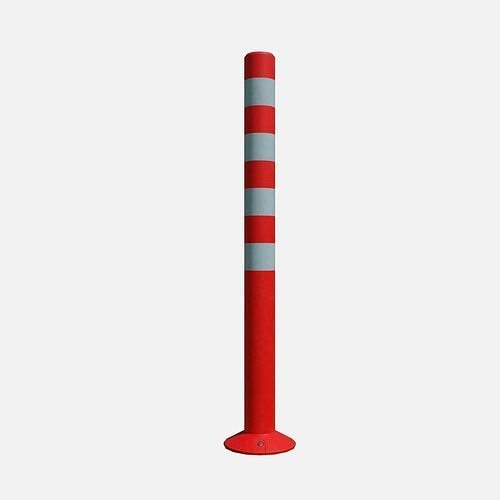 Road pole 100 cm Low-poly 3D model 2