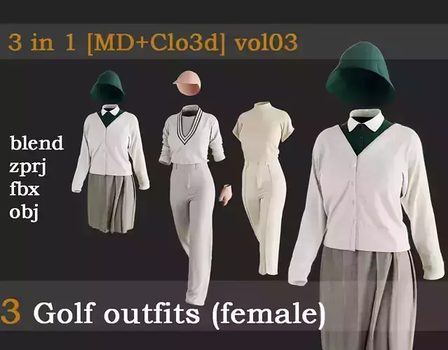3 Golf outfits vol03