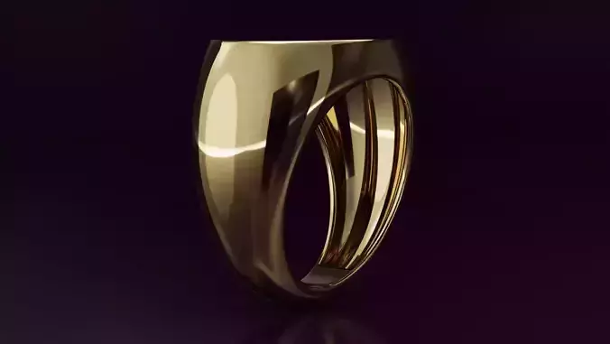 cabochon free form ring N04