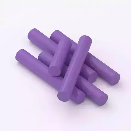 purple Chalk Sticks 3D model