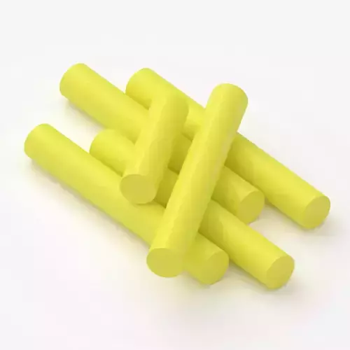 yellow Chalk Sticks 3D model