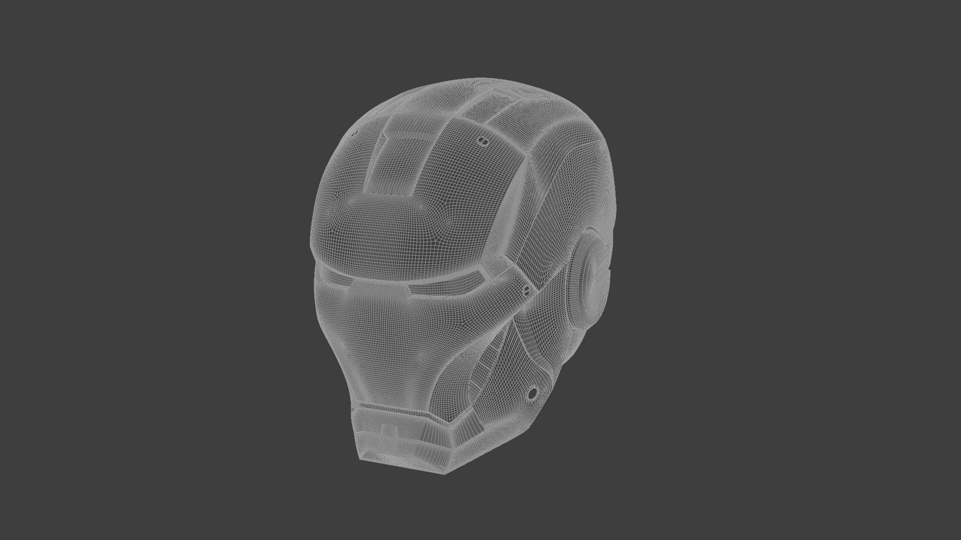 Ironman helmet  3D model_13