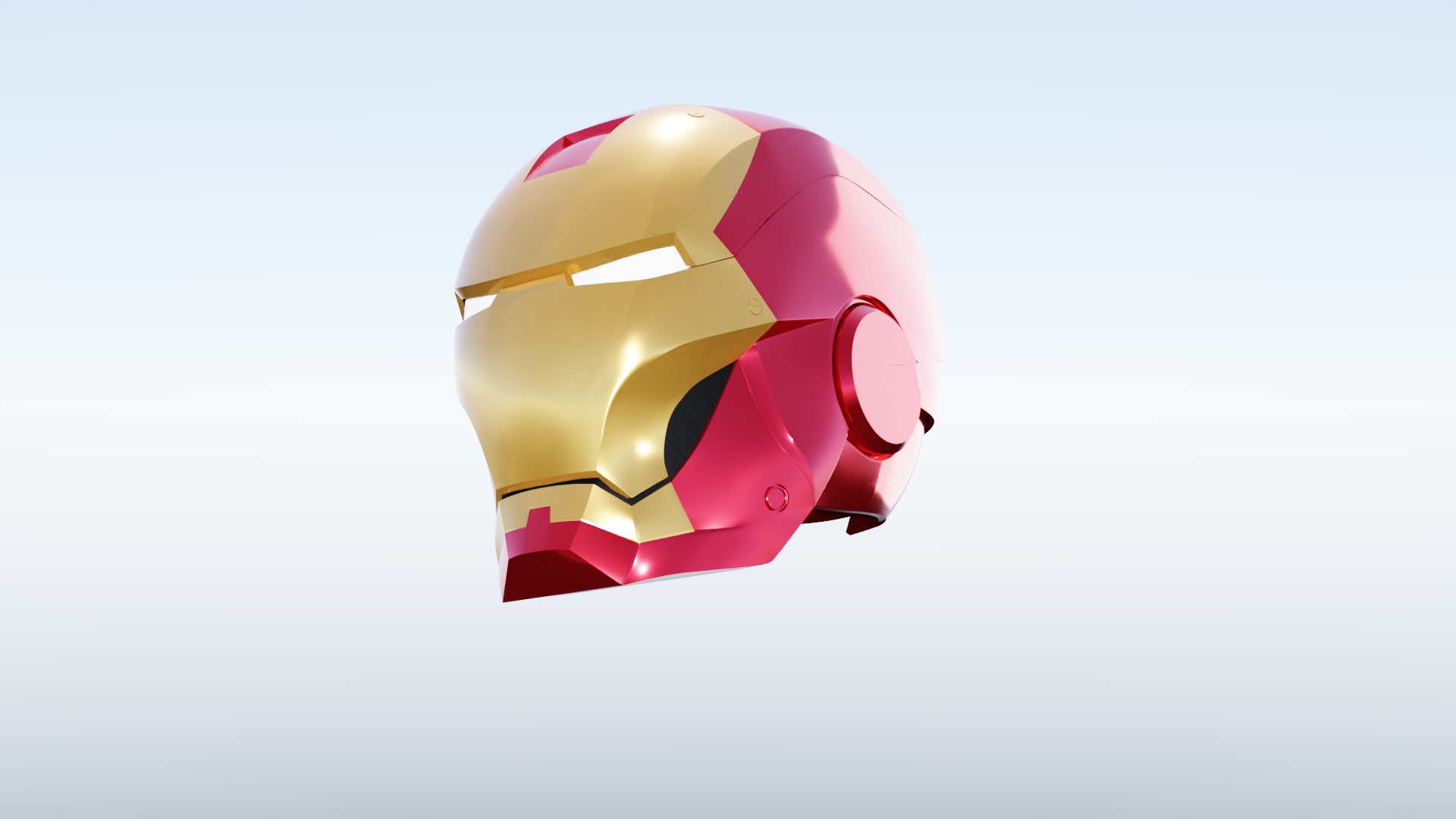 Ironman helmet  3D model_6