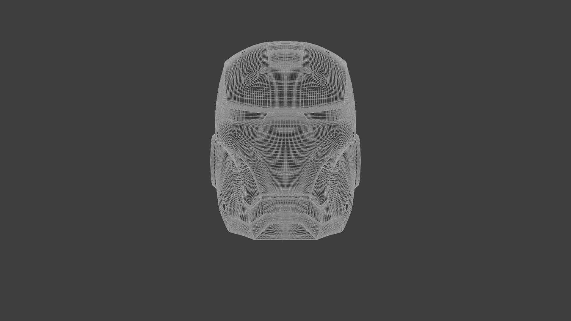 Ironman helmet  3D model_12