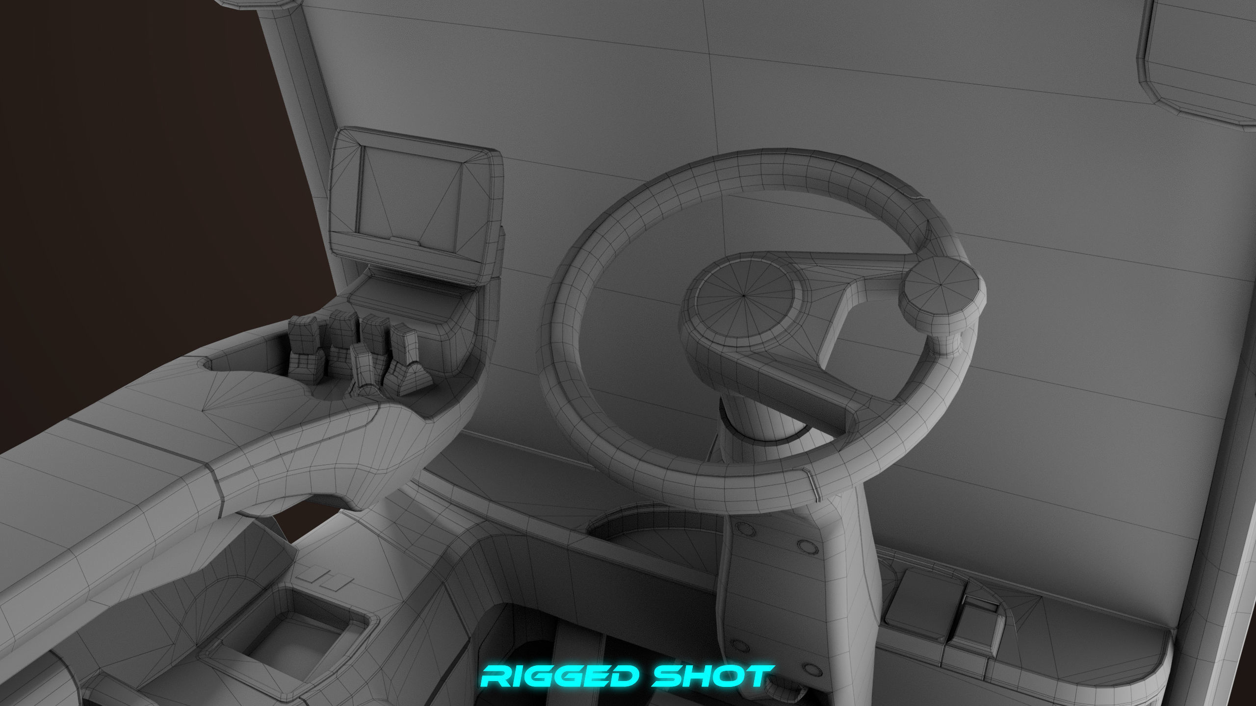 Forklift Truck 01 Orange All PBR Unity UE Textures Low-poly 3D model_49