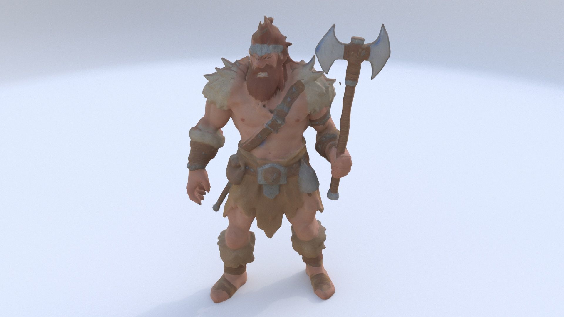 Barbarian 2 3D model_1