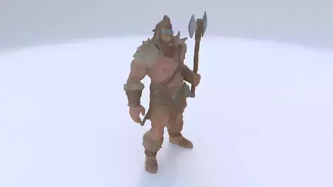 Barbarian 2 3D model