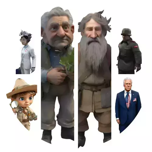 Eclectic Character Collection 3D print model