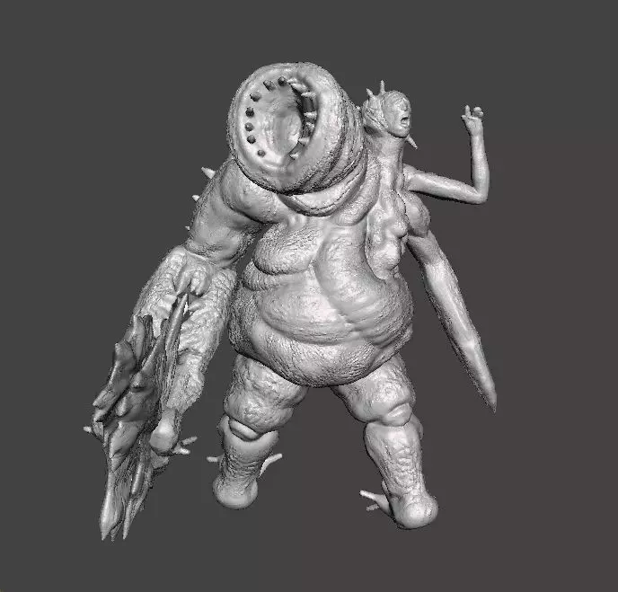 REREV SCAGDEAD MONSTER MINIATURE MODEL HORROR FANTASY GAMES RPG 3D print model_0