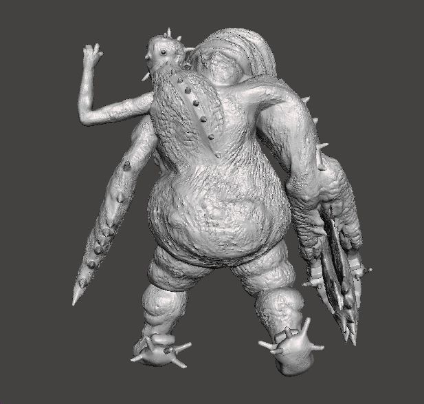 REREV SCAGDEAD MONSTER MINIATURE MODEL HORROR FANTASY GAMES RPG 3D print model_8