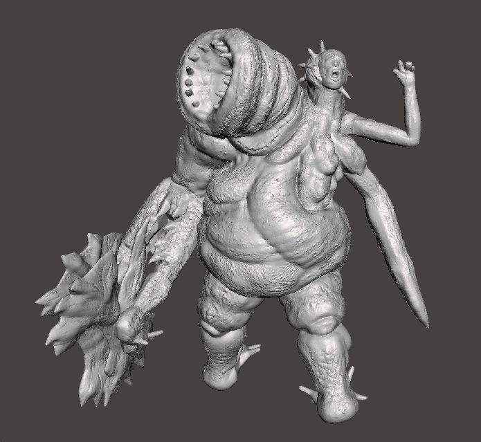 REREV SCAGDEAD MONSTER MINIATURE MODEL HORROR FANTASY GAMES RPG 3D print model_1