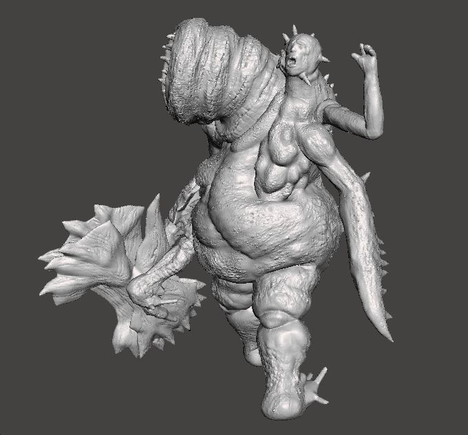 REREV SCAGDEAD MONSTER MINIATURE MODEL HORROR FANTASY GAMES RPG 3D print model_4