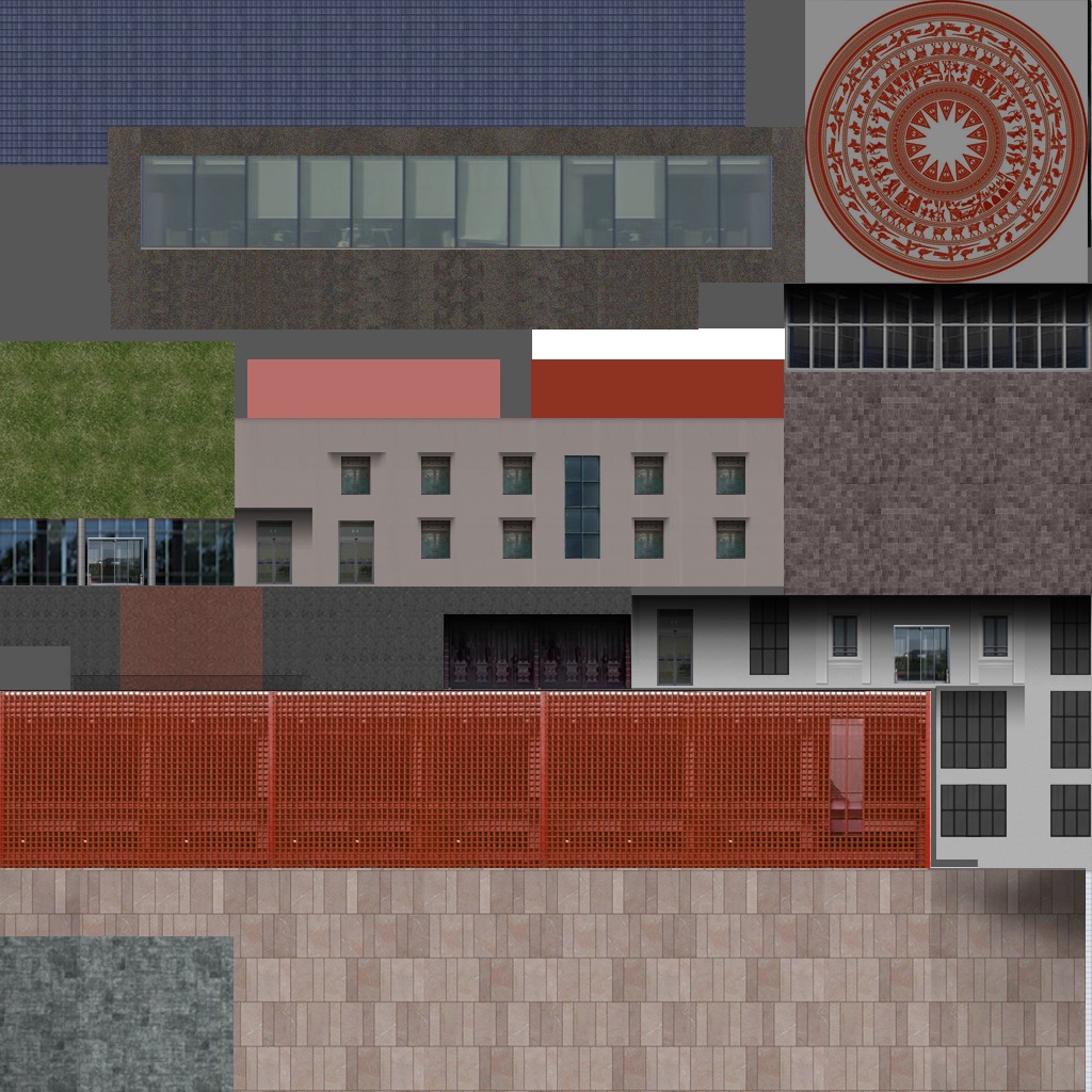 Museum Low-poly 3D model_3