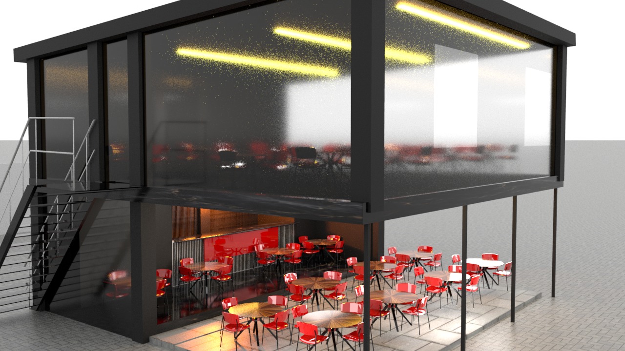 container lounge Free 3D model_2