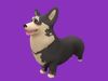 Grey Corgy and Black Bulldog 3D Model Collection_1