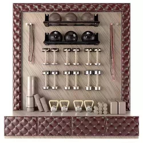 Home Gym Yoga Fitness Decoration Set 047