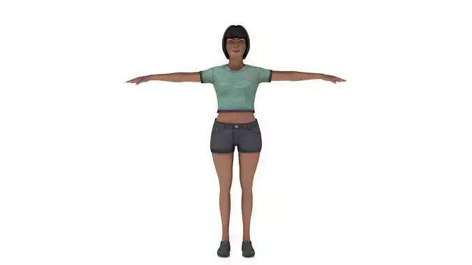 laos Black Female Fit