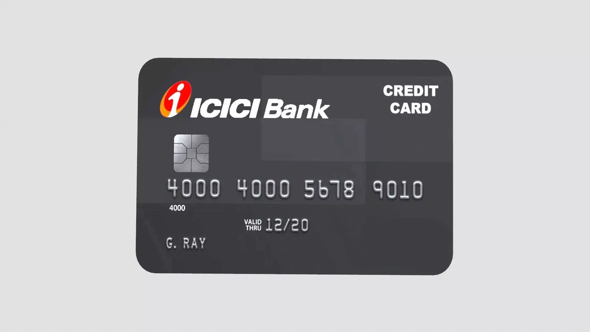 Credit Card Low-poly 3D model_0