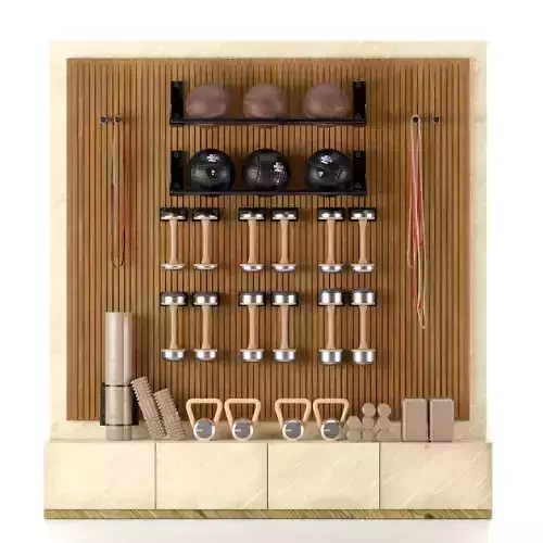 Home Gym Yoga Fitness Decoration Set 048