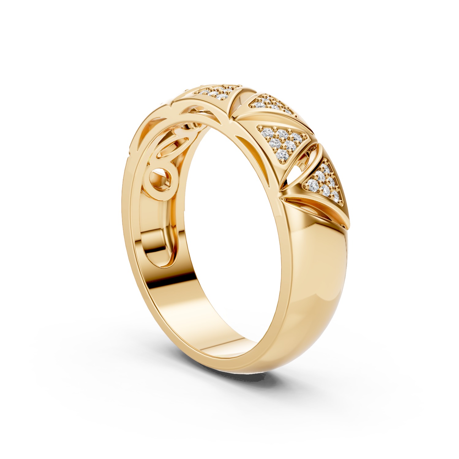 Ring With Rectangles 3D print model_4