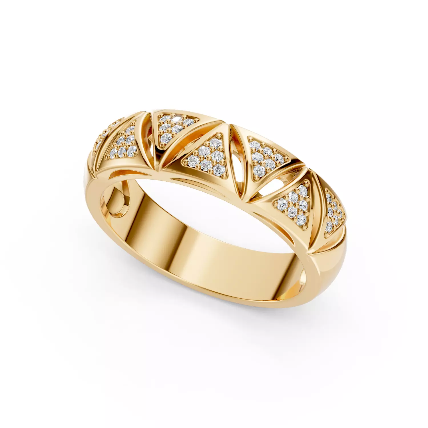 Ring With Rectangles 3D print model_0