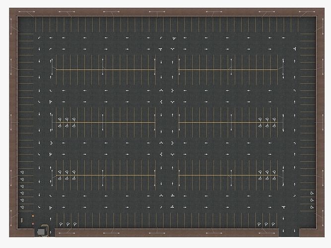 Parking Lot 3D model 3