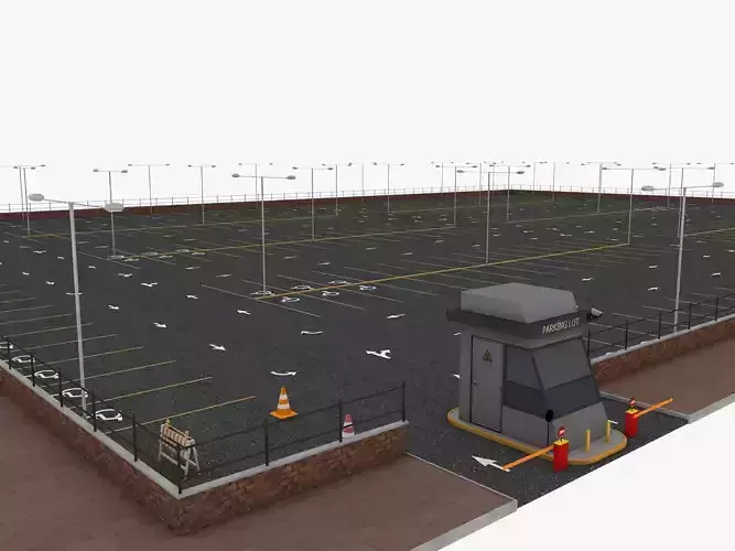 Parking Lot 3D model