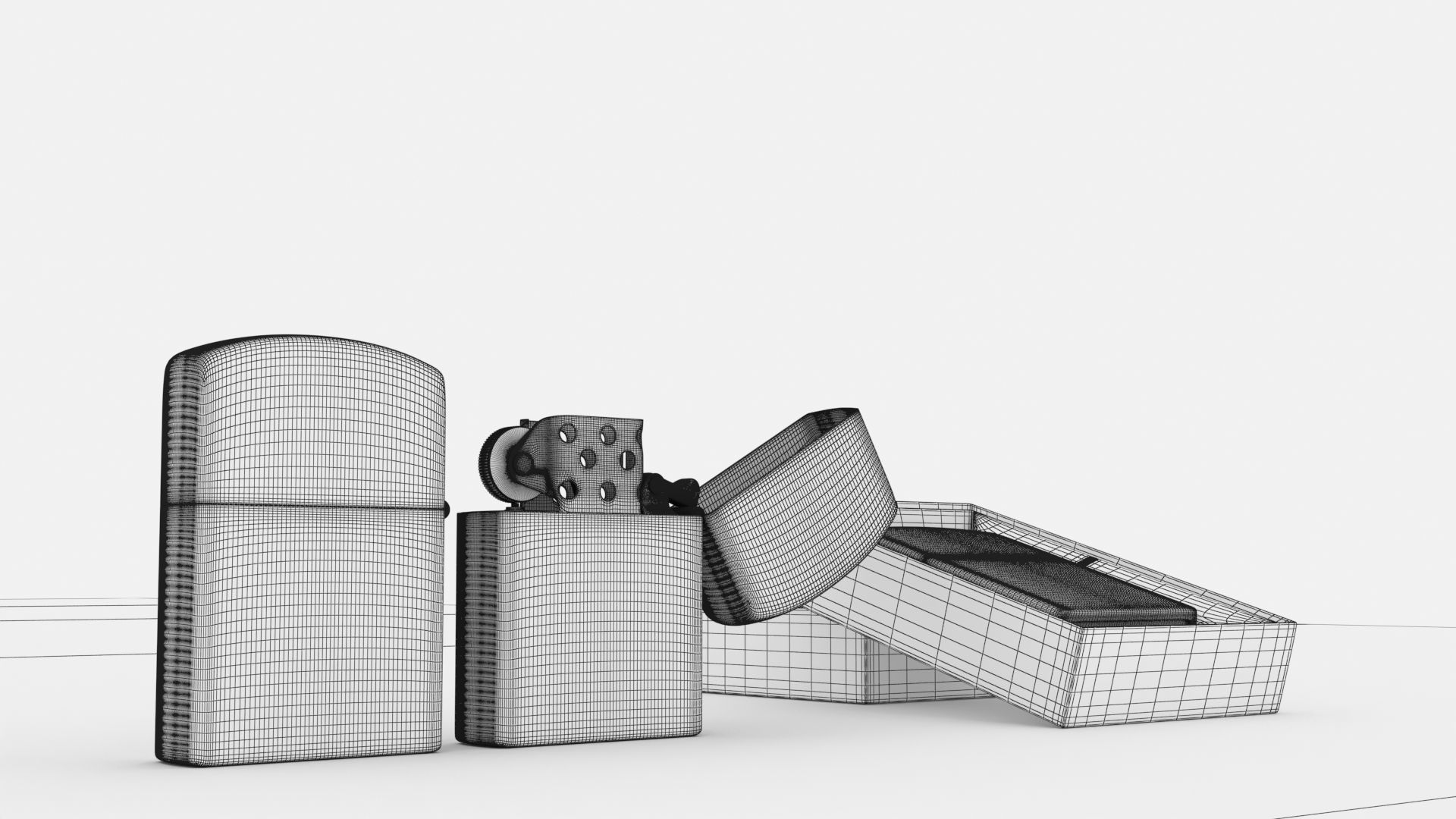 Zippo Lighter Metallica Design 3D model_12