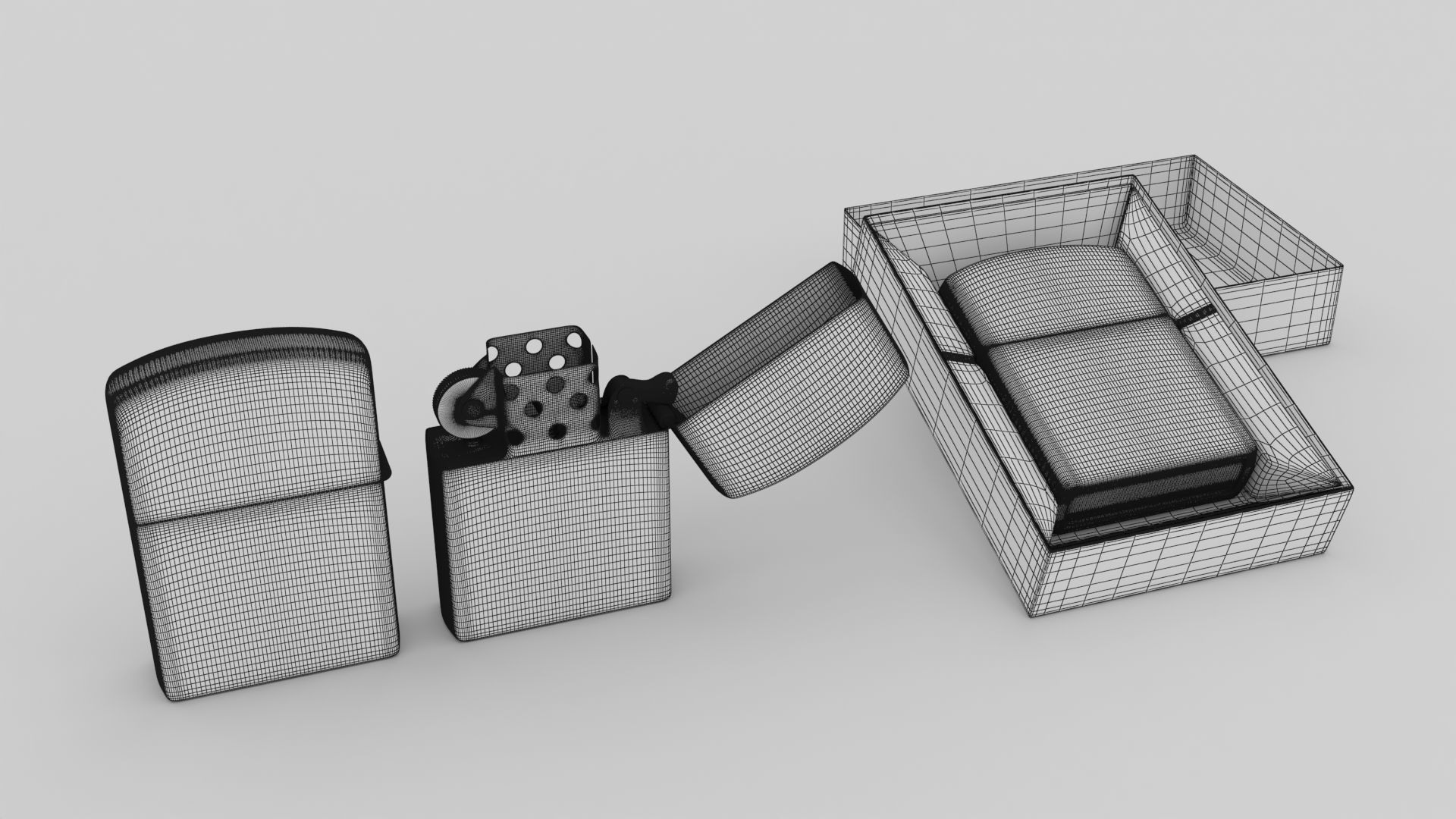 Zippo Lighter Metallica Design 3D model_11