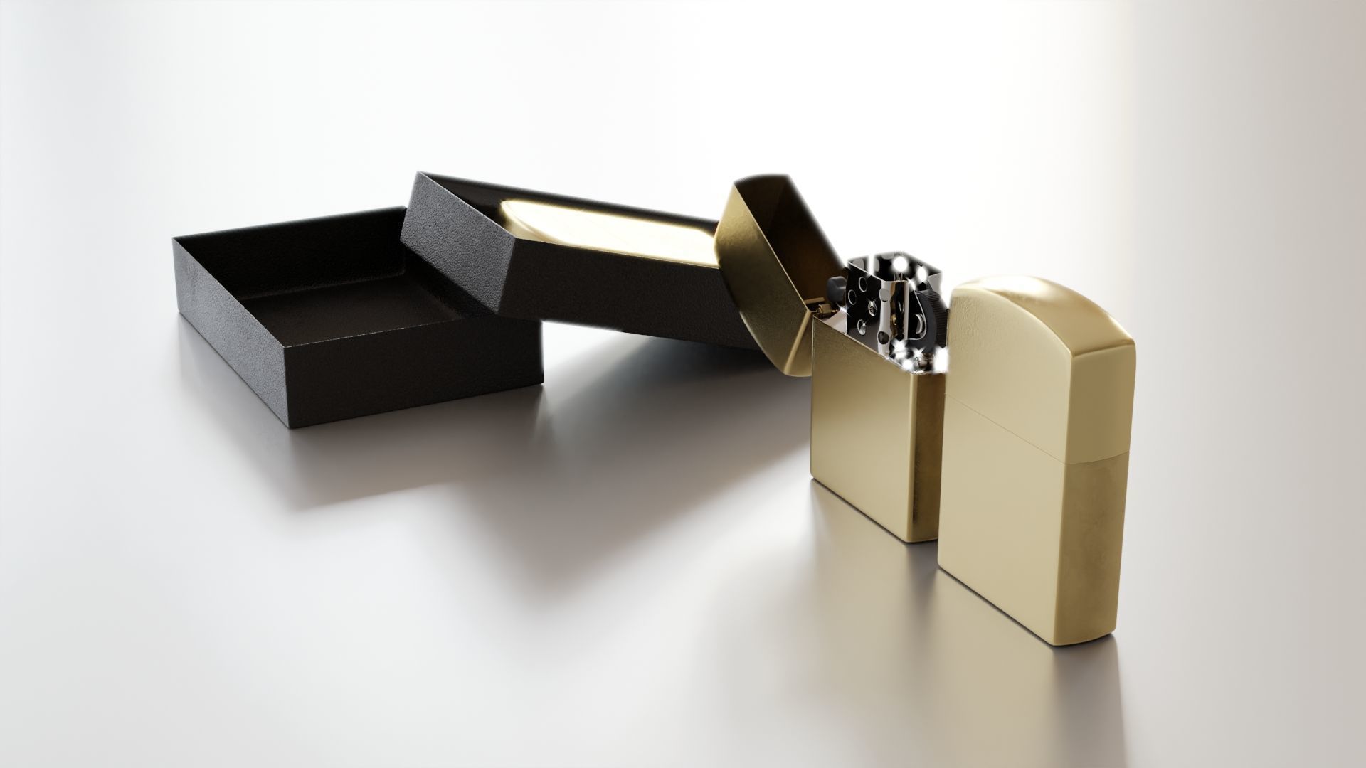 Zippo Lighter Metallica Design 3D model_4