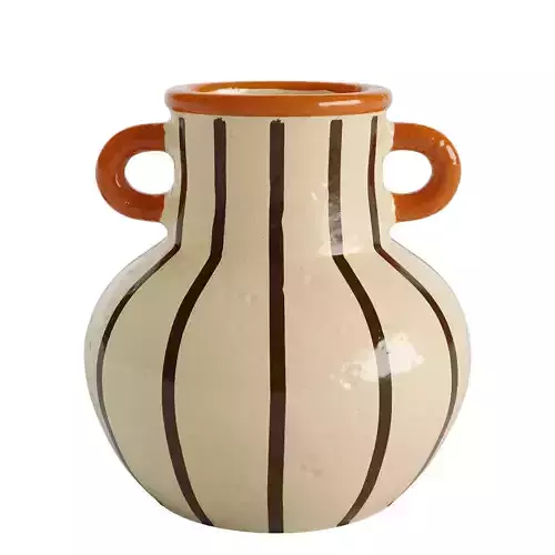 Ceramic vase with handle
