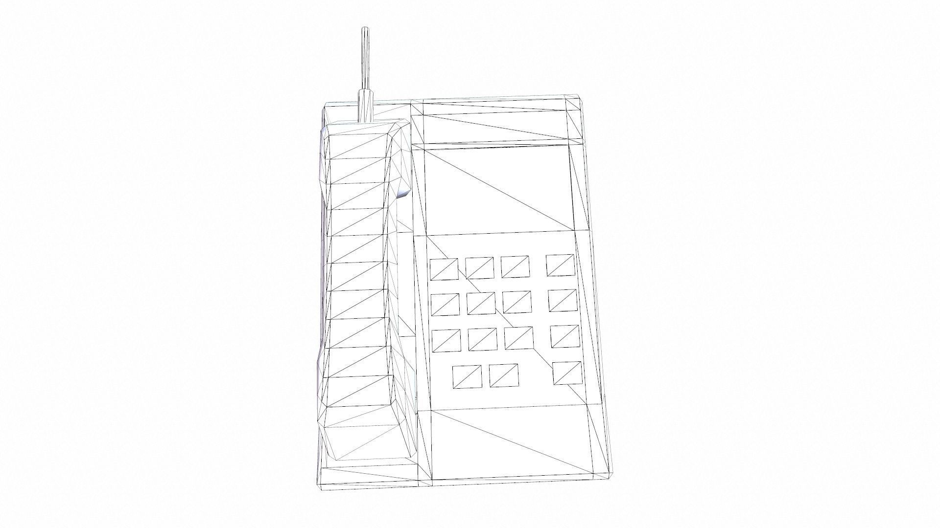 Office Phone Low-poly 3D model_9