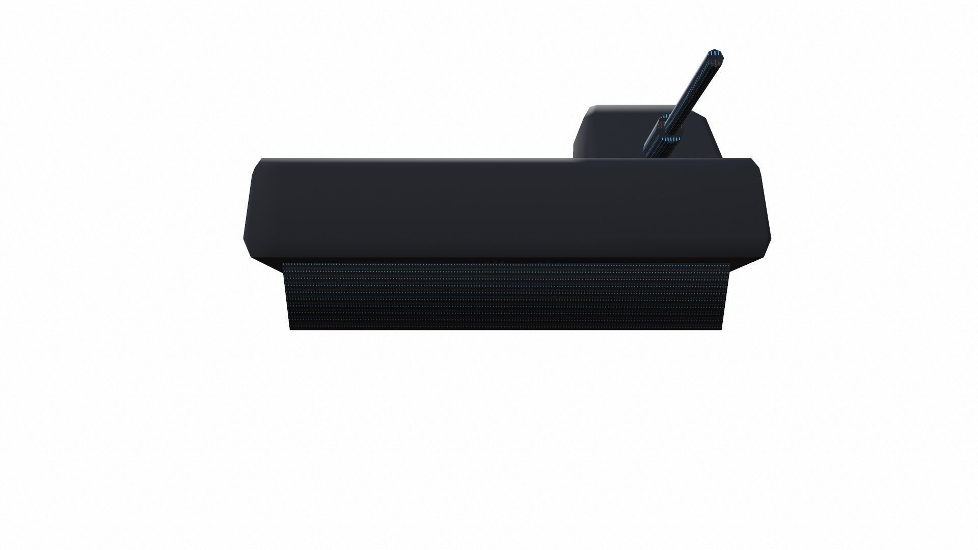 Office Phone Low-poly 3D model_6