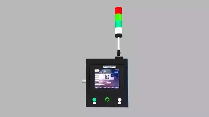 HMI Panel Low-poly 3D model