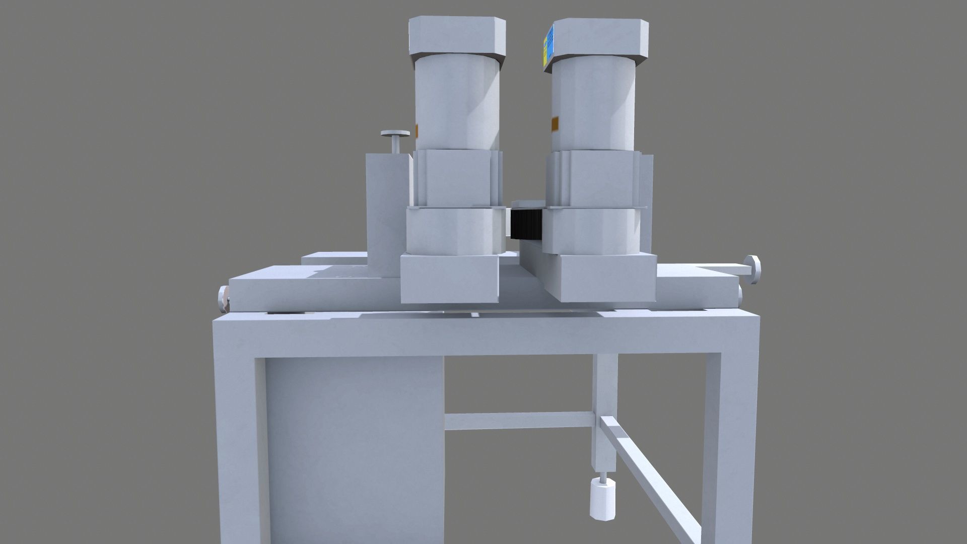 Tablet Coating Machine Low-poly 3D model_7