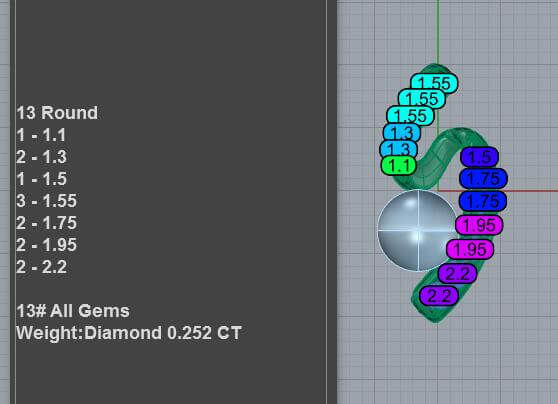 6mm Pearl Pendant Diamond Necklace 3D print model_3