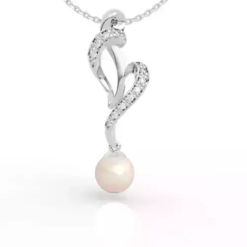 6mm pearl necklace pendant