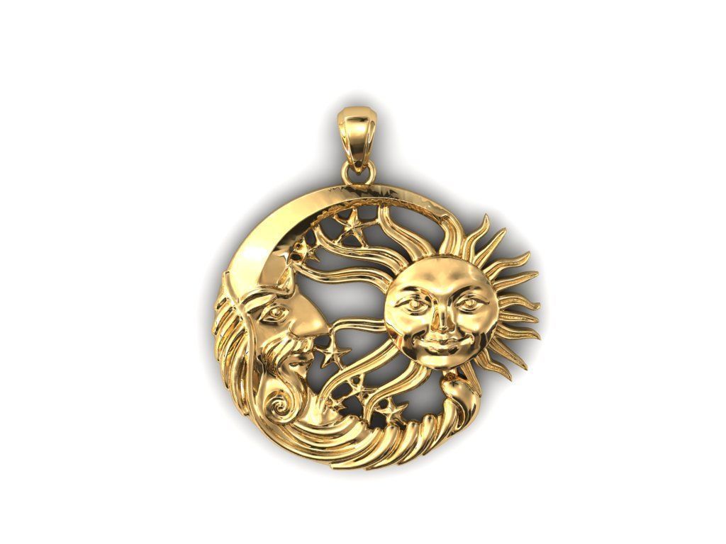 Sun and Moon 3D print model_5