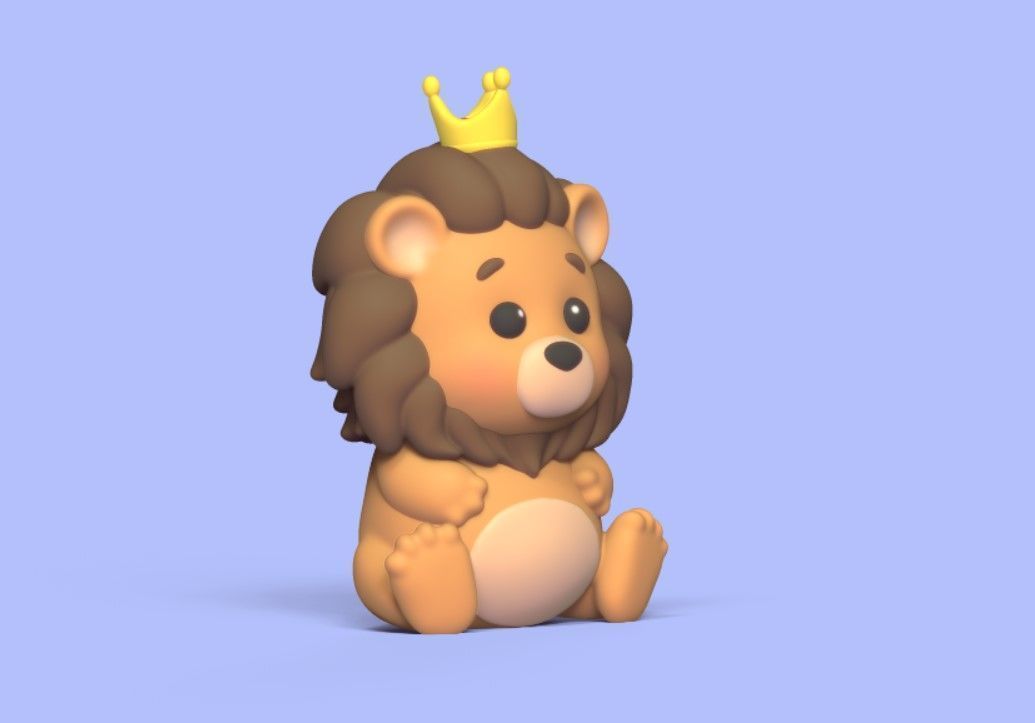 Lion Crown 3D print model_2