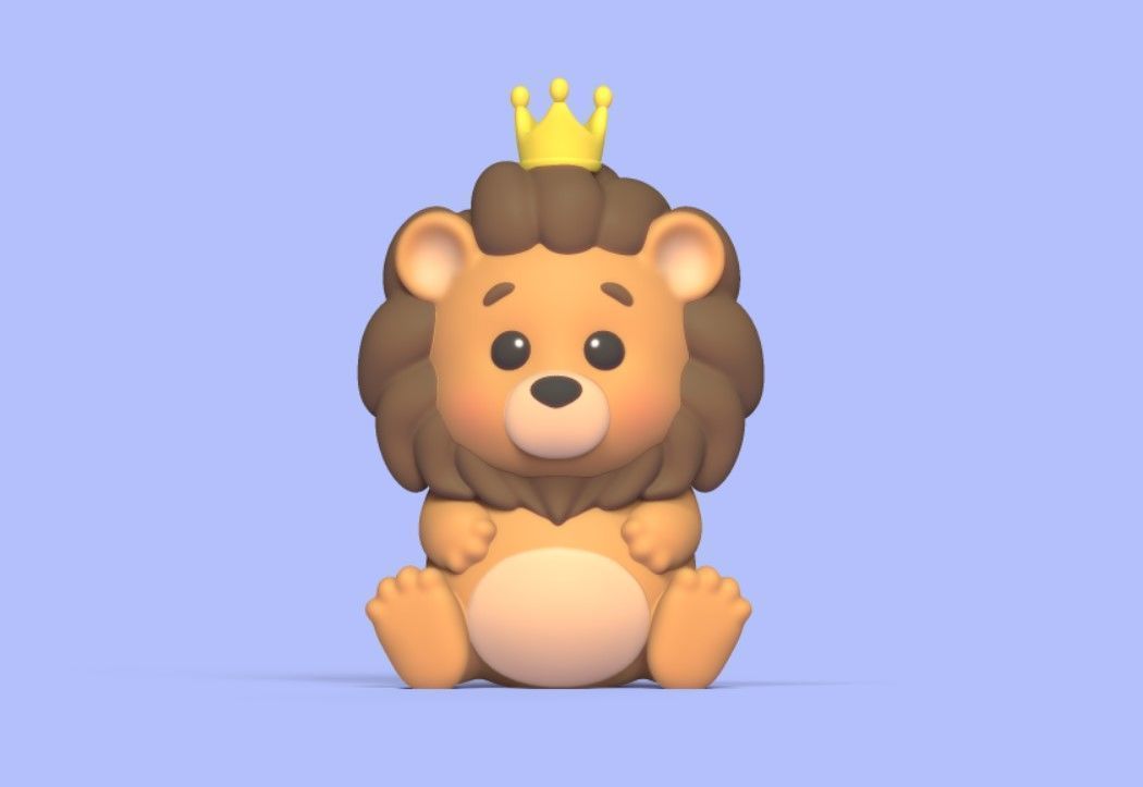 Lion Crown 3D print model_1