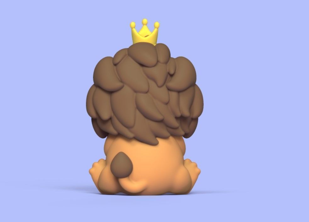 Lion Crown 3D print model_4
