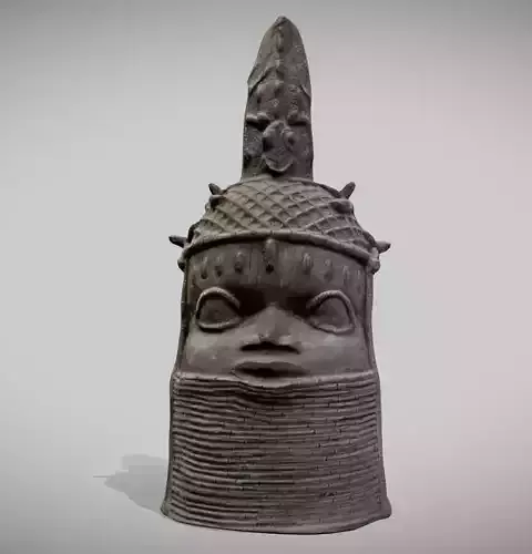 Uhunmwu Elao with Metal tusk