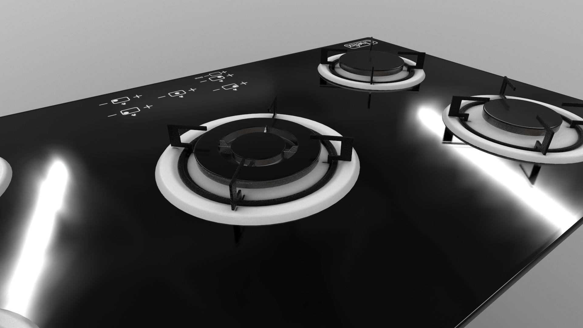 3 in 1 - Realistic Cooktop with 4K PBR Textures Low-poly 3D model_20